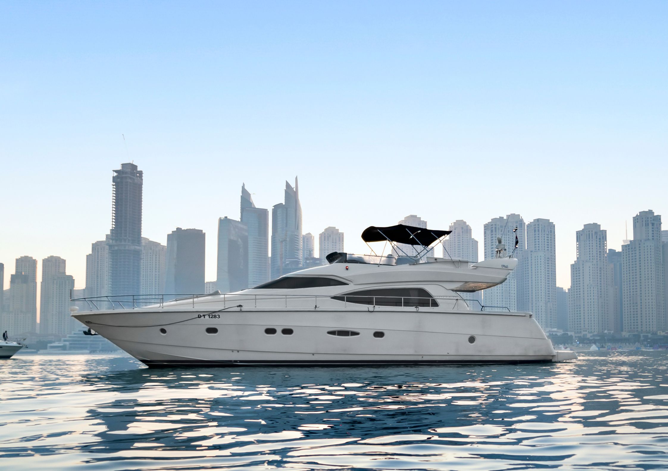 68ft yacht marina outside